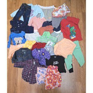 Huge Lot of 27 Pieces Baby Boys & Girls Mix Brand Clothes Size 0-12 Months